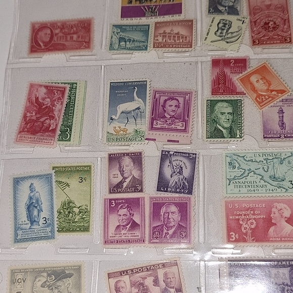 36 Vintage Collectable New U.S.A. Stamps Get 5 FREE (not pictured)! - Picture 3 of 6